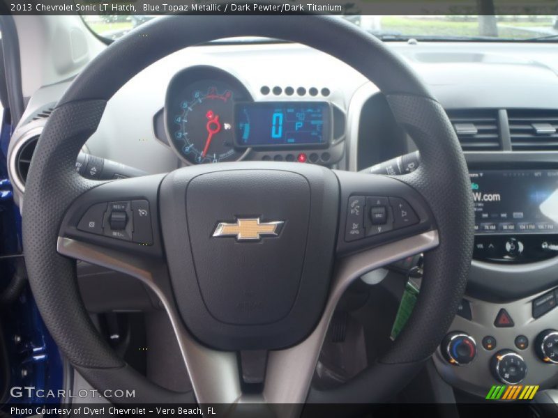 Blue Topaz Metallic / Dark Pewter/Dark Titanium 2013 Chevrolet Sonic LT Hatch