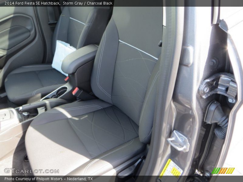 Storm Gray / Charcoal Black 2014 Ford Fiesta SE Hatchback