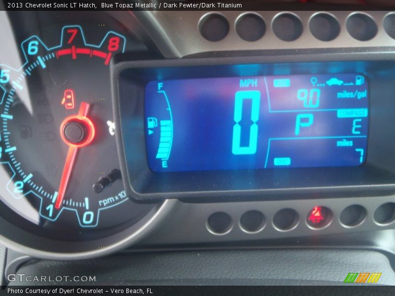 Blue Topaz Metallic / Dark Pewter/Dark Titanium 2013 Chevrolet Sonic LT Hatch