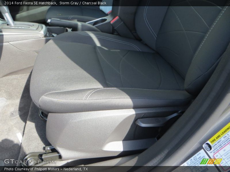 Storm Gray / Charcoal Black 2014 Ford Fiesta SE Hatchback