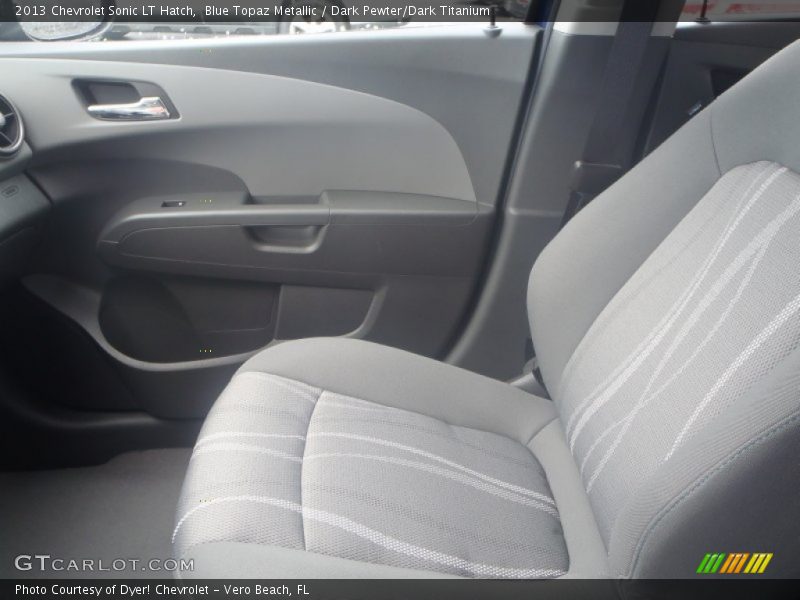 Blue Topaz Metallic / Dark Pewter/Dark Titanium 2013 Chevrolet Sonic LT Hatch