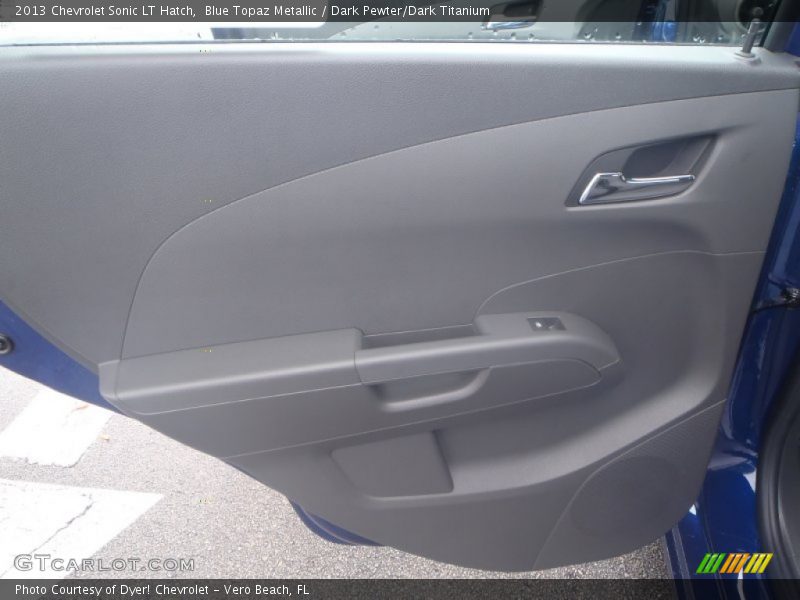 Blue Topaz Metallic / Dark Pewter/Dark Titanium 2013 Chevrolet Sonic LT Hatch