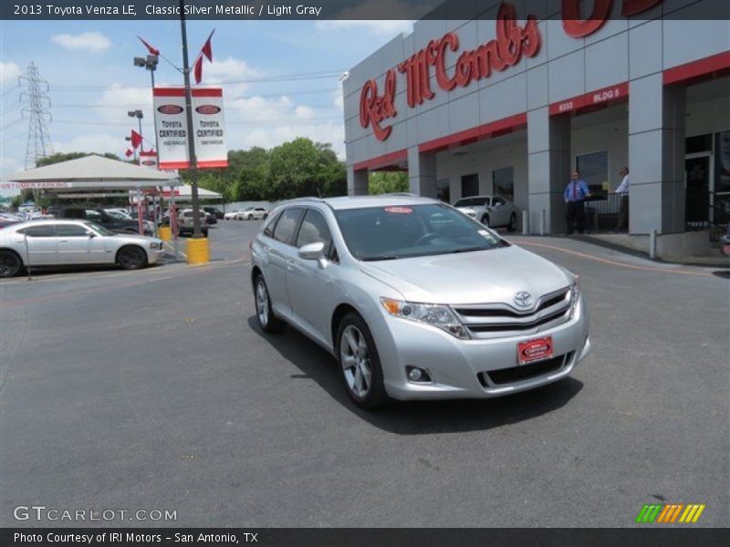 Classic Silver Metallic / Light Gray 2013 Toyota Venza LE