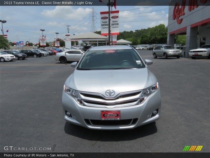 Classic Silver Metallic / Light Gray 2013 Toyota Venza LE