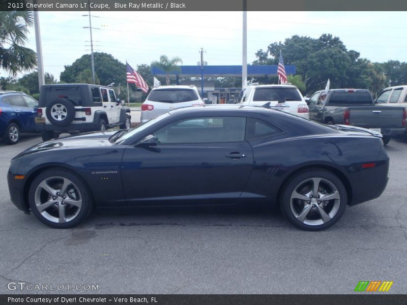 Blue Ray Metallic / Black 2013 Chevrolet Camaro LT Coupe
