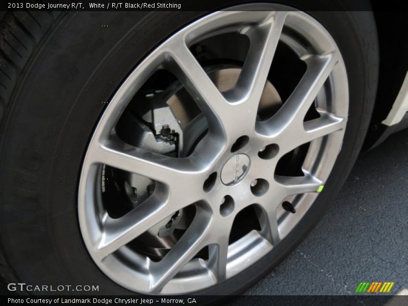 White / R/T Black/Red Stitching 2013 Dodge Journey R/T