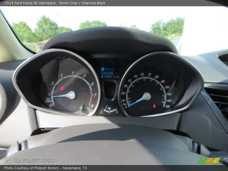 Storm Gray / Charcoal Black 2014 Ford Fiesta SE Hatchback
