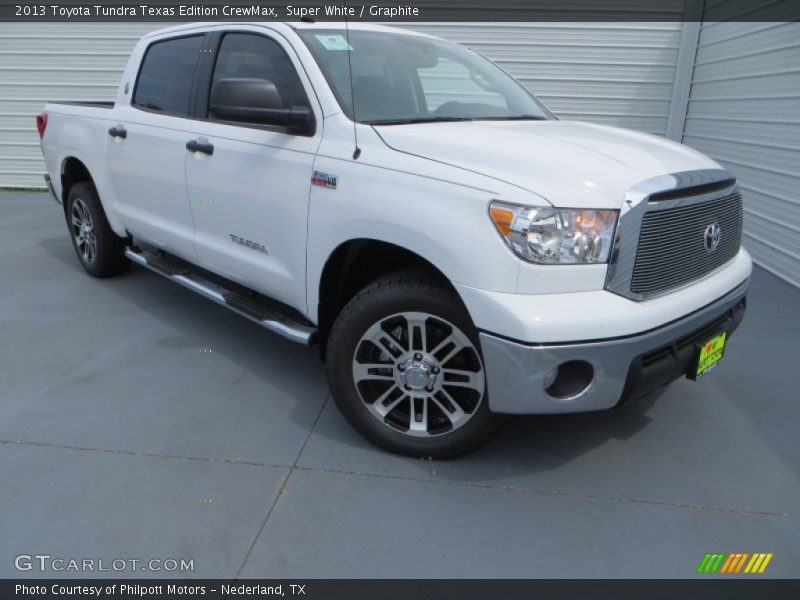 Super White / Graphite 2013 Toyota Tundra Texas Edition CrewMax