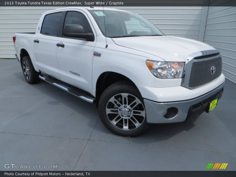 Super White / Graphite 2013 Toyota Tundra Texas Edition CrewMax