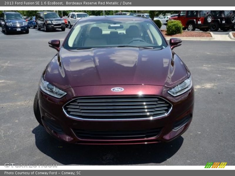 Bordeaux Reserve Red Metallic / Dune 2013 Ford Fusion SE 1.6 EcoBoost