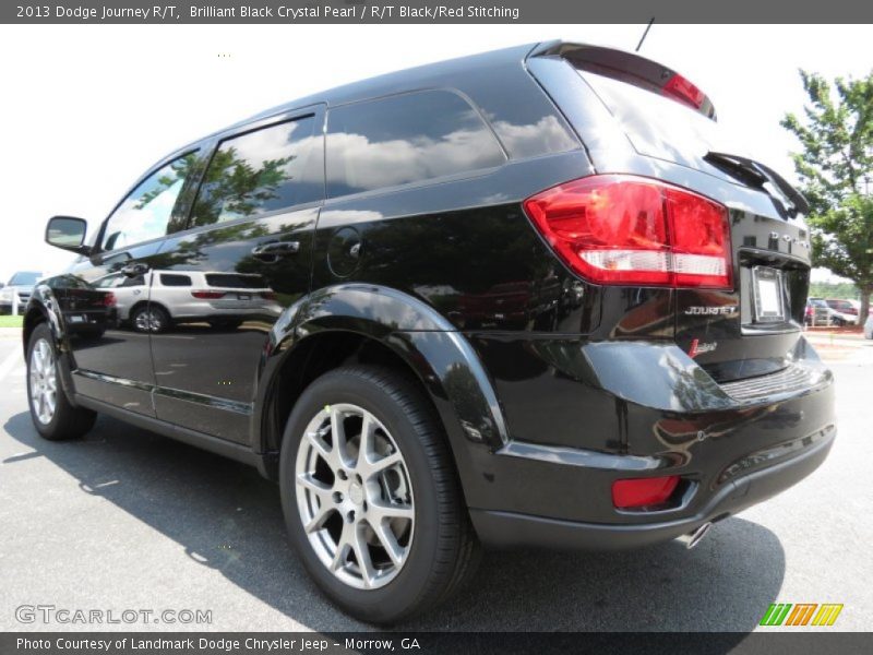 Brilliant Black Crystal Pearl / R/T Black/Red Stitching 2013 Dodge Journey R/T