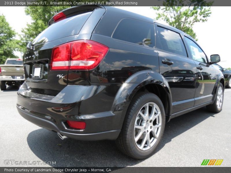 Brilliant Black Crystal Pearl / R/T Black/Red Stitching 2013 Dodge Journey R/T