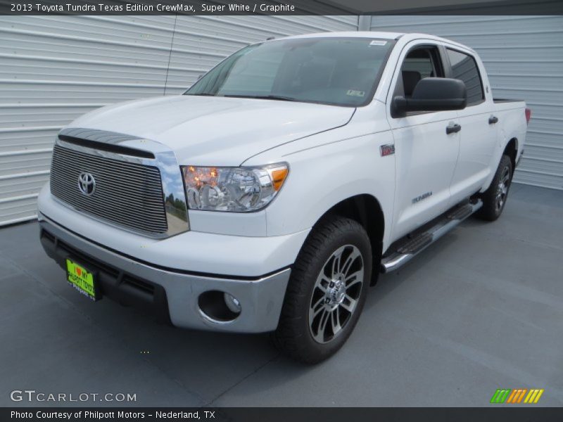 Super White / Graphite 2013 Toyota Tundra Texas Edition CrewMax