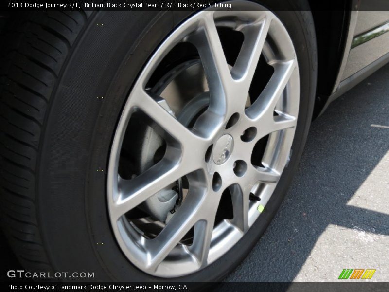 Brilliant Black Crystal Pearl / R/T Black/Red Stitching 2013 Dodge Journey R/T