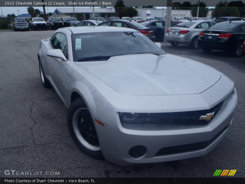 Silver Ice Metallic / Black 2013 Chevrolet Camaro LS Coupe