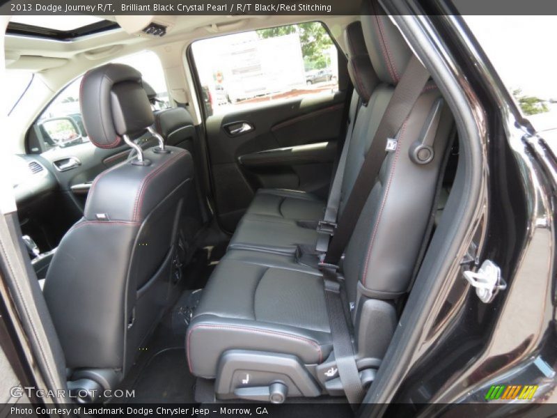 Brilliant Black Crystal Pearl / R/T Black/Red Stitching 2013 Dodge Journey R/T