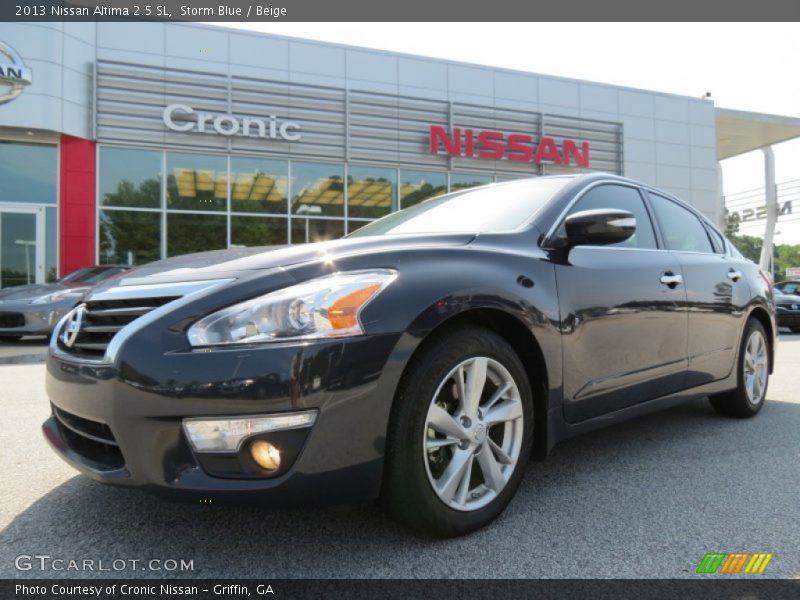 Storm Blue / Beige 2013 Nissan Altima 2.5 SL