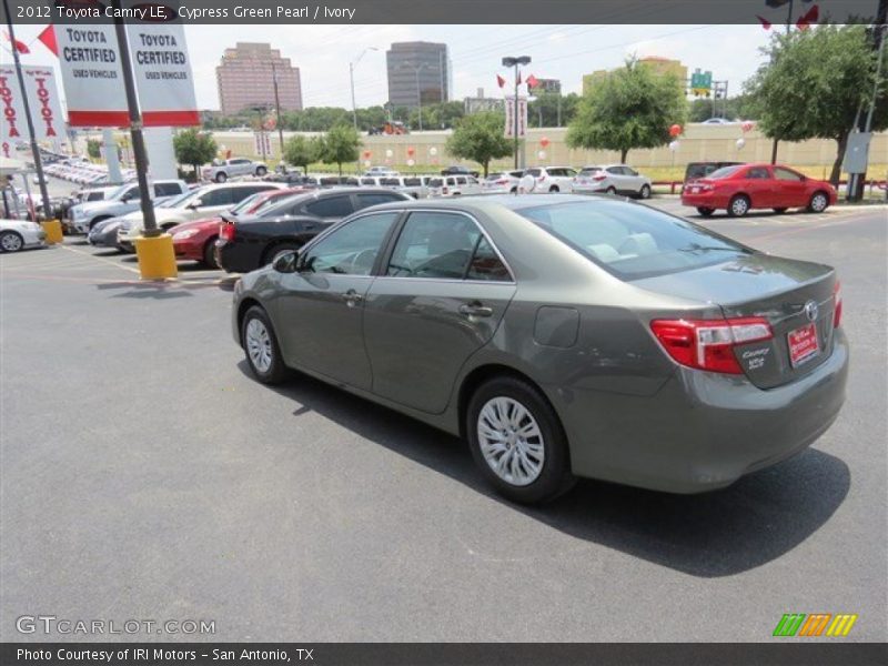 Cypress Green Pearl / Ivory 2012 Toyota Camry LE