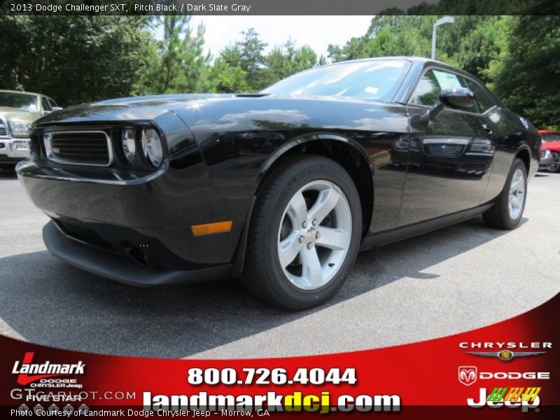 Pitch Black / Dark Slate Gray 2013 Dodge Challenger SXT