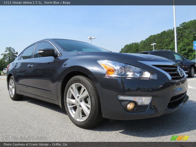 Storm Blue / Beige 2013 Nissan Altima 2.5 SL