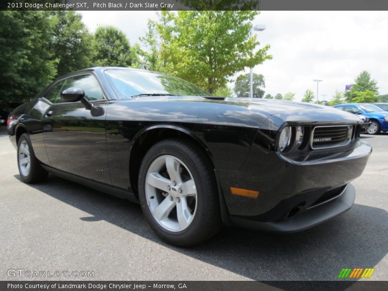 Pitch Black / Dark Slate Gray 2013 Dodge Challenger SXT