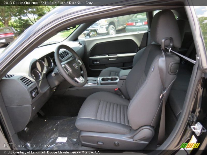 Pitch Black / Dark Slate Gray 2013 Dodge Challenger SXT