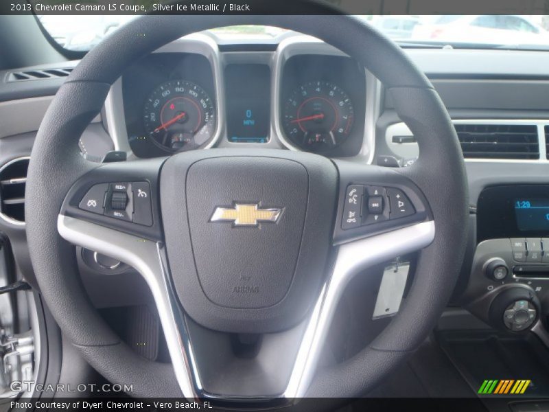 Silver Ice Metallic / Black 2013 Chevrolet Camaro LS Coupe