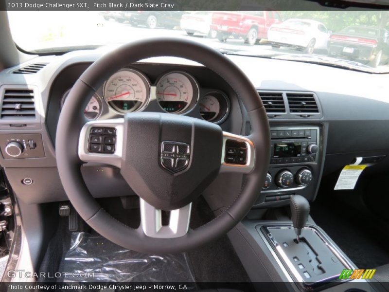 Pitch Black / Dark Slate Gray 2013 Dodge Challenger SXT