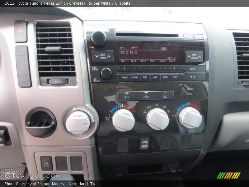 Super White / Graphite 2013 Toyota Tundra Texas Edition CrewMax