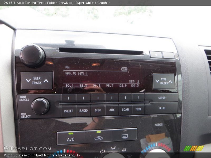Super White / Graphite 2013 Toyota Tundra Texas Edition CrewMax