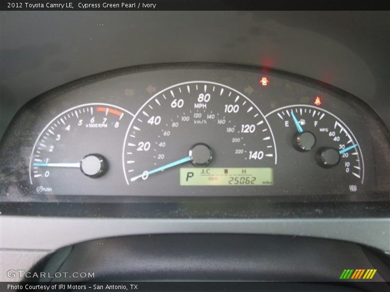 Cypress Green Pearl / Ivory 2012 Toyota Camry LE