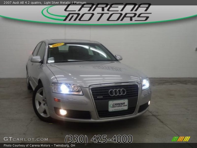 Light Silver Metallic / Platinum 2007 Audi A8 4.2 quattro