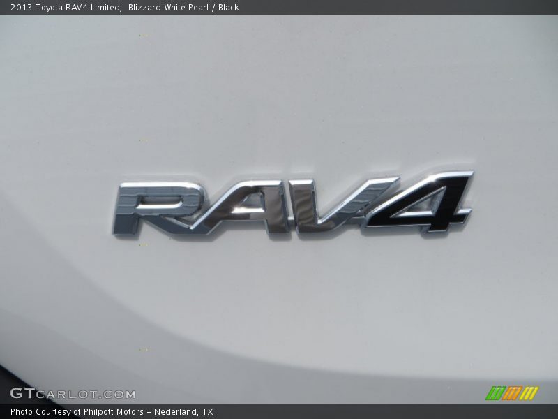 Blizzard White Pearl / Black 2013 Toyota RAV4 Limited