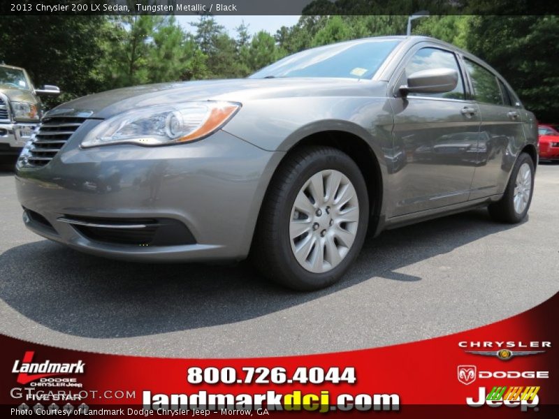 Tungsten Metallic / Black 2013 Chrysler 200 LX Sedan