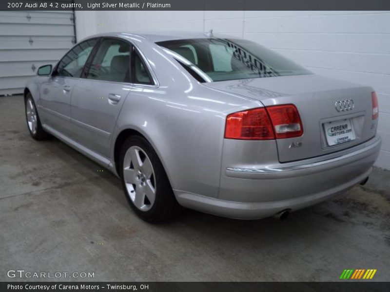 Light Silver Metallic / Platinum 2007 Audi A8 4.2 quattro