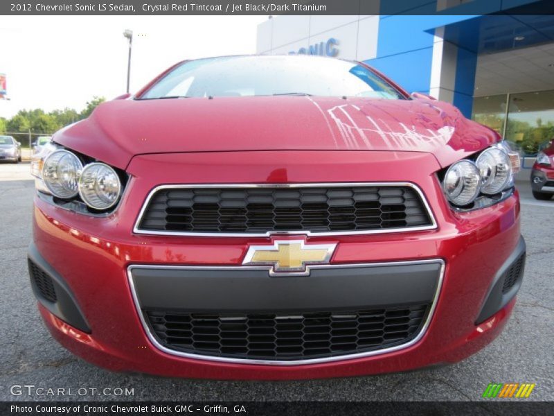 Crystal Red Tintcoat / Jet Black/Dark Titanium 2012 Chevrolet Sonic LS Sedan