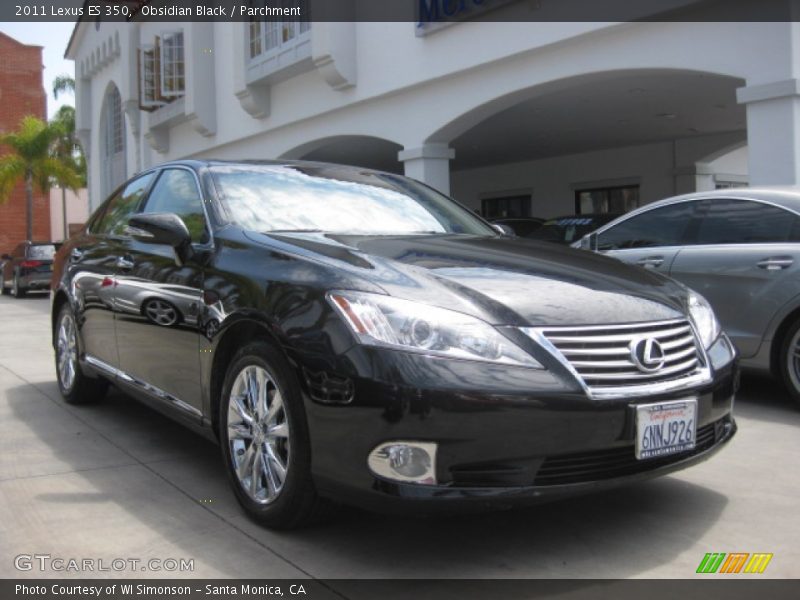 Obsidian Black / Parchment 2011 Lexus ES 350