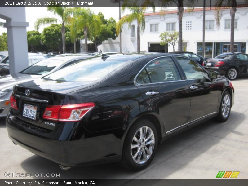 Obsidian Black / Parchment 2011 Lexus ES 350