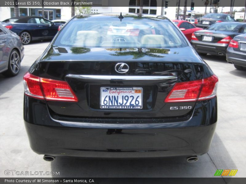 Obsidian Black / Parchment 2011 Lexus ES 350