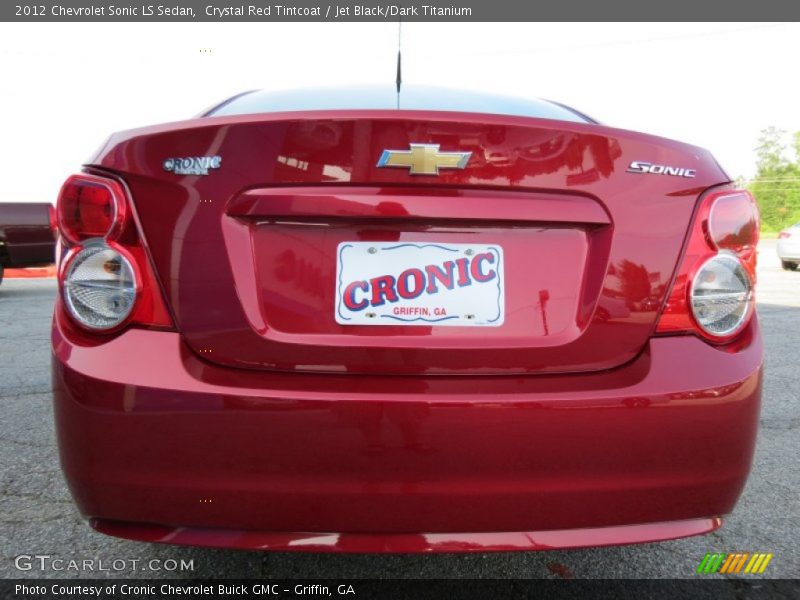 Crystal Red Tintcoat / Jet Black/Dark Titanium 2012 Chevrolet Sonic LS Sedan