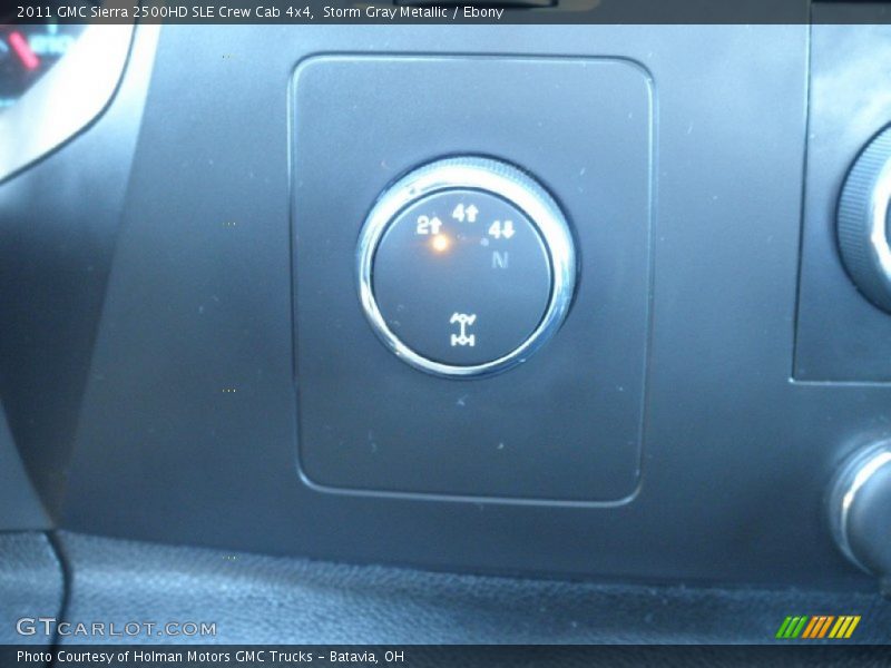Storm Gray Metallic / Ebony 2011 GMC Sierra 2500HD SLE Crew Cab 4x4