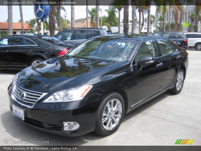 Obsidian Black / Parchment 2011 Lexus ES 350