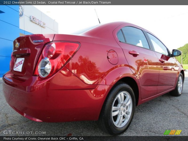 Crystal Red Tintcoat / Jet Black/Dark Titanium 2012 Chevrolet Sonic LS Sedan