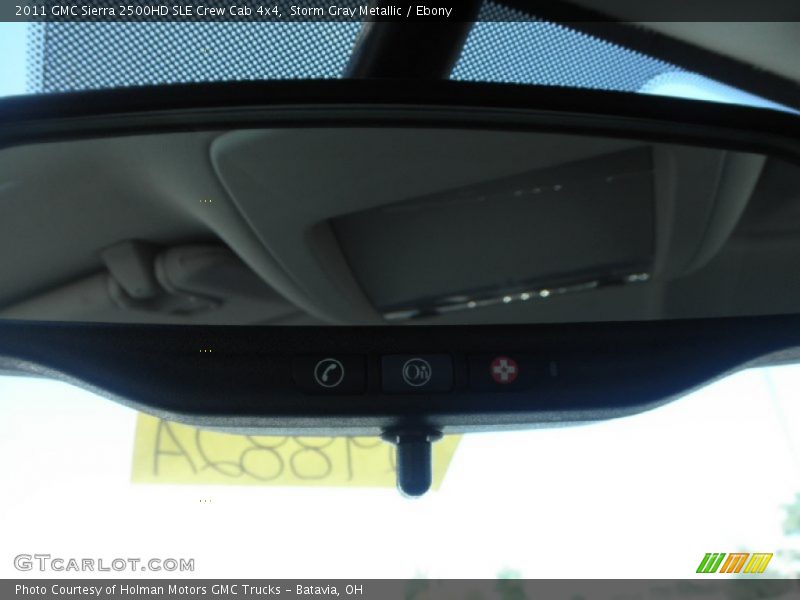 Storm Gray Metallic / Ebony 2011 GMC Sierra 2500HD SLE Crew Cab 4x4
