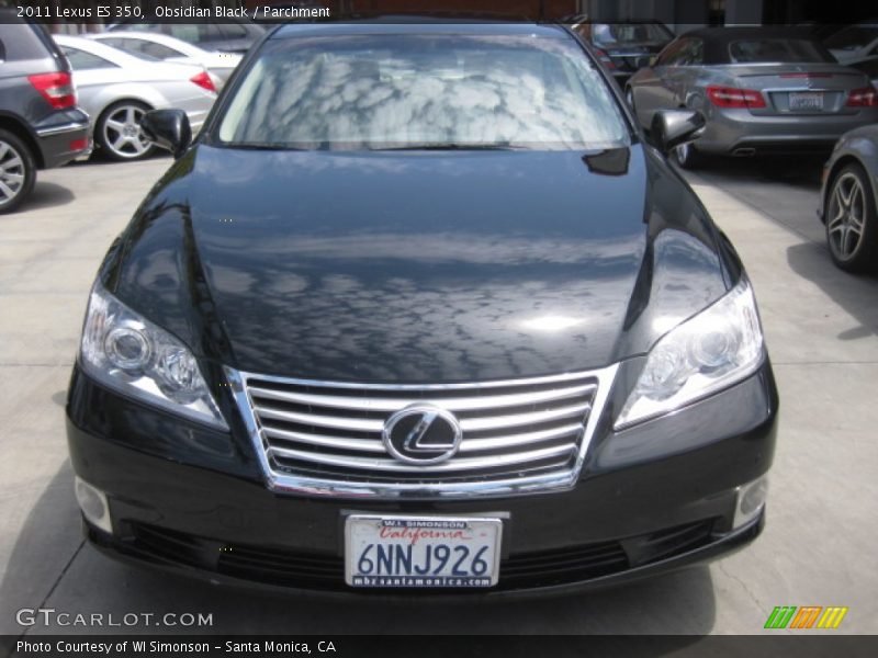 Obsidian Black / Parchment 2011 Lexus ES 350