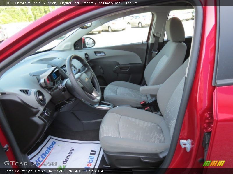 Crystal Red Tintcoat / Jet Black/Dark Titanium 2012 Chevrolet Sonic LS Sedan