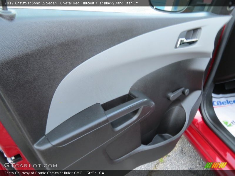 Crystal Red Tintcoat / Jet Black/Dark Titanium 2012 Chevrolet Sonic LS Sedan