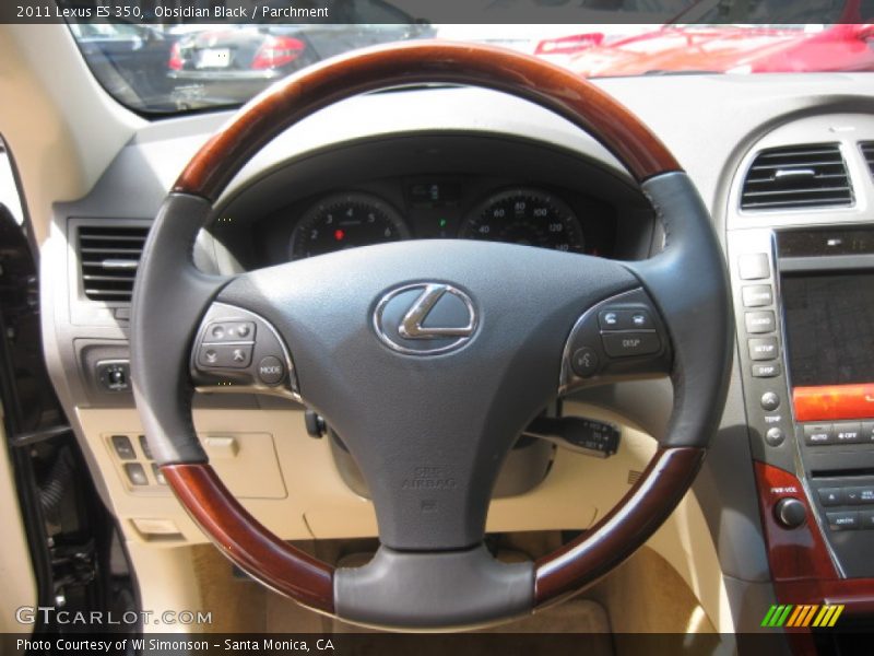 Obsidian Black / Parchment 2011 Lexus ES 350