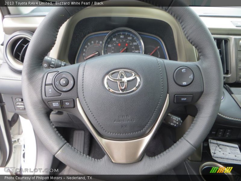 Blizzard White Pearl / Black 2013 Toyota RAV4 Limited