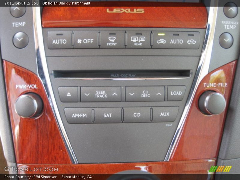 Obsidian Black / Parchment 2011 Lexus ES 350
